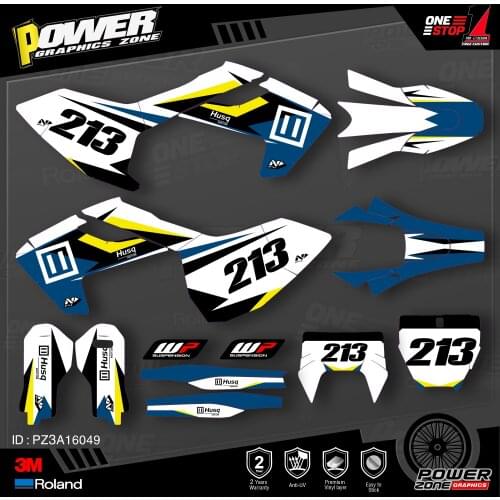 PowerZone Custom Team Graphics Decals 3M Stickers Kit For Husqvarna Sticker 2016-18 TC FC TX FX FS 2017-19 TE FE 125-450cc 49