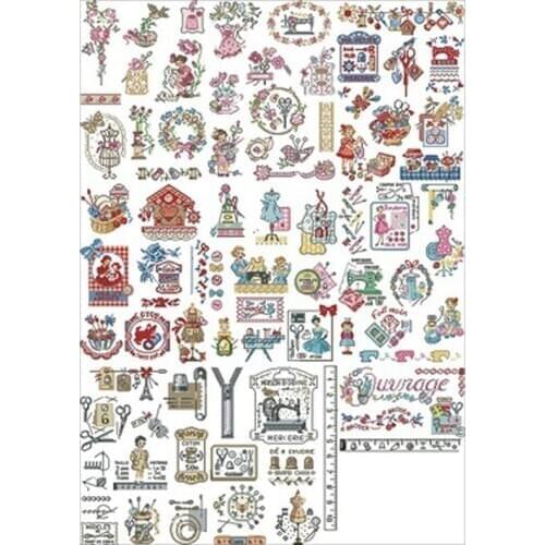 Handmade story map patterns Counted Cross Stitch 11CT 14CT 18CT DIY Chinese Cross Stitch Kits Embroidery Needlework Sets