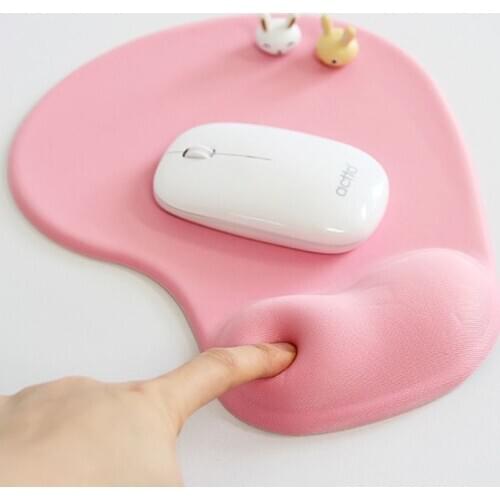 Cartoon Cute Cow Silicone Wristband Comfort Pink Wrist Support Mat Mouse Mice Pad Computer Pc Laptop Wrist Rest Mouse Pad