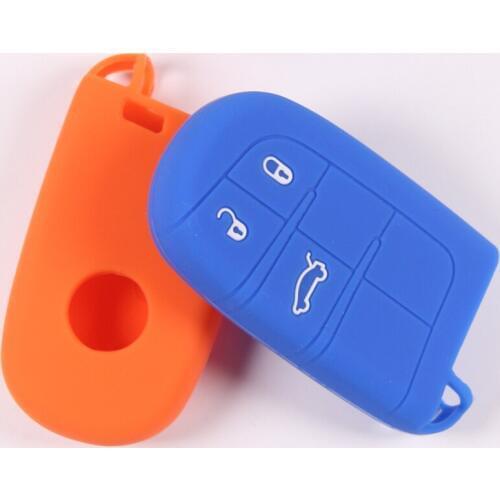 Silicone Car Key Cover Case Shell Bag For Fiat Ottimo Viaggio Car Key Remote Fob