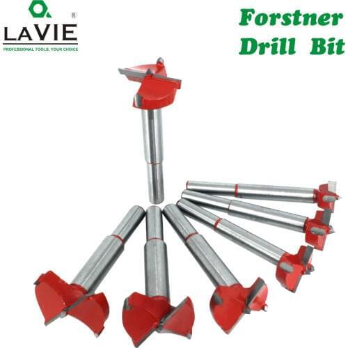LAVIE 1pc 15mm-60mm Forstner Drill Bit Woodworking Hole Saw Cutter Hinge Boring Bits Round Shank Tungsten Carbide Opener DB03060