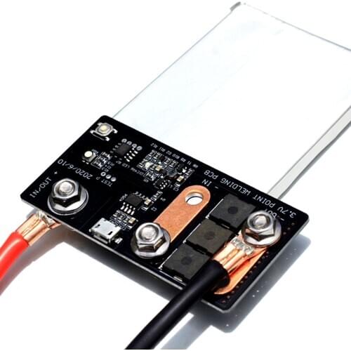 3.7V Spot Welding Point Welding PCB Control Board Soptwelding DIY Controller with 2 Indicator Light High Power Lithium Battery