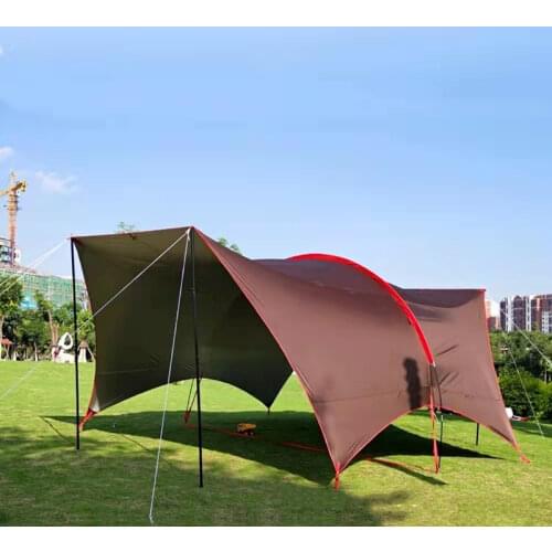 Full shading UV awning 6m*4.3m*2.4m Outdoor ultra-high Habe big rain sunshade awning multi-person tent with wear-resistant UV