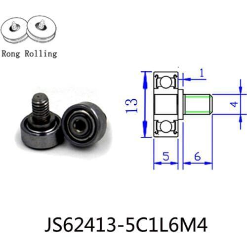 Screw pulley 624zz bearing with M4x6 Screw,624zz bearing diameter 13mm,thickness 4mm,drawer bearing roller,sliding track wheel