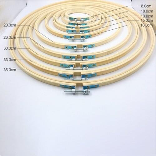 1 pcs 8cm -33cm Embroidery Cross-Stitch Wooden Frame Hoop Circle Embroidery Shed DIY hand Craft Sewing Needwork Tool