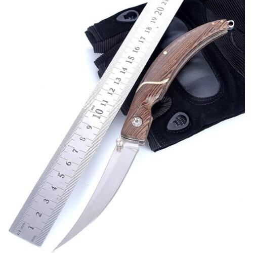 High hardness handmade creative folding knife Multifunctional CNC outdoor camping mini portable tactical knife