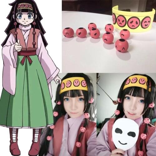 Hunter X Hunter Alluka Zoldyck Cosplay Headwear Hairpin Aruka Zorudikku Hair Clip Hair Pin Halloween Costume Prop