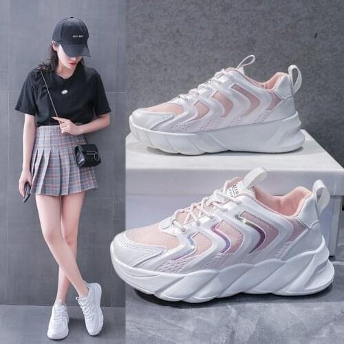 2021 New Womens Sneakers Womens Fashion Platform Shoes Womens Platform Sneakers Spring Autumn Shoes Casual Vulcanized Shoes