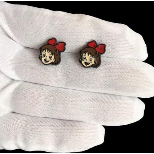 2019 1 Pair New Fashion Enamel earring Girls Kids Gift Jewelry Cute Service Stud Earrings For Women