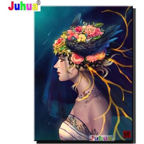 5d,Diamond painting Anime Girl fairy 5D DIY Full drilling,Cross Stitch Diamond Embroidery Diy custom photo mosaic Women art