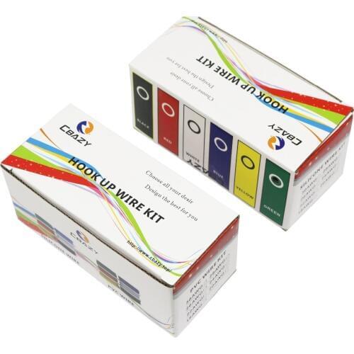 60m/box 196ft 28 AWG 10 meters Each colors Flexible Silicone Rubber Wire Tinned Copper line Kit 6 Colors DIY