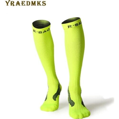 Cycling Long Socks Bike Anti-slip Running Compression Sport Socks Ankle Leg Protector Outdoor Professional Marathon Running Sock