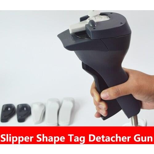 Slipper Shape Tag Handheld Detacher Gun Security Tag EAS Clothes Hard Tag Remover Hook Detacher Supermarket AM 58Khz EAS System
