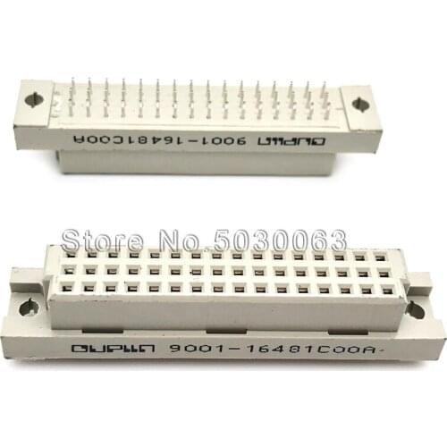 2pcs/lot European socket DIN 9001-16481C00A 348 3*16P 48P female head straight hole 2.54 spacing