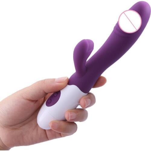G Spot Dual Vibration Dildo Rabbit Vibrator for Women Waterproof Massager Vaginal Clitoris Massager Sex Toys For Women