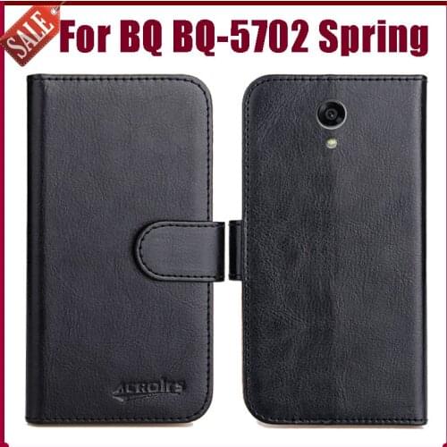 Hot Sale! BQ BQ-5702 Spring Case New Arrival 6 Colors High Quality Flip Leather Wallet Protective Phone Cover
