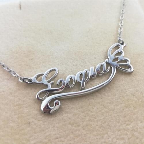 Personalized Name Necklace Women Girl Jewelry Custom Ribbon Butterfly Nameplate Choker Necklace Best Friends Gifts