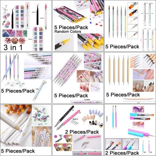 9 Dotting Tools For Your Choice $1 Off For Order Over $12 Nail Painting Tools Nail Art Tools Nail Brush Nail mutli Use Tools