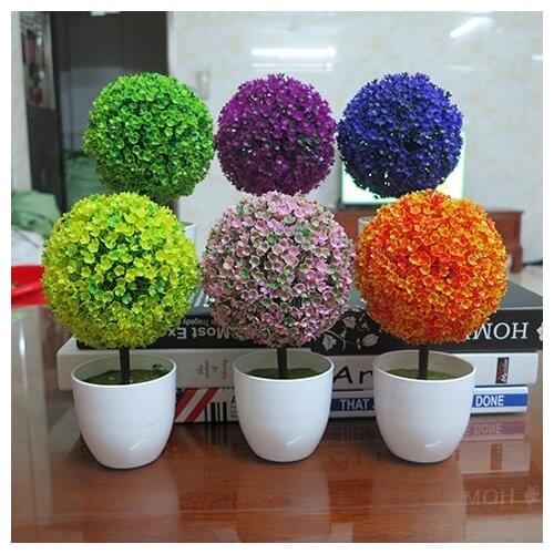 Simulation plant potted indoor artificial flower green plant small potted landscape decoration home decoration plastic flower