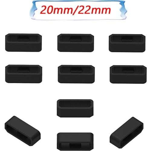 Silica Gel Ring For Garmin Vivoactive 3 4 Keeper Holder Retainer Ring For Samsung Gear S2 S3/Huawei GT2 Pro 46mm Silica gel Ring