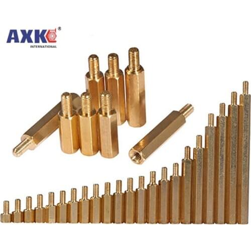 [M2 M2.5 M3 M4 M5 M6] Hex Brass Spacing Screws Threaded Pillar PCB Computer PC Motherboard Standoff Spacer