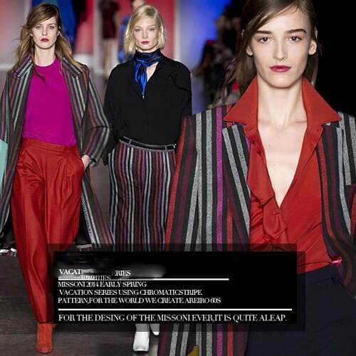 The new color matching great thin fabric of wool cloth like stripes