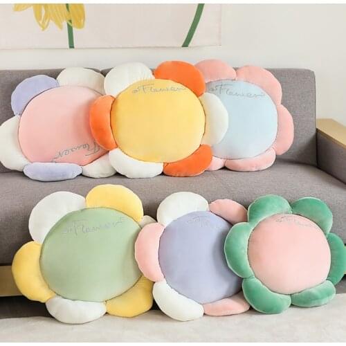 45/65/105cm Sunflower Animal Seat Cushion Stuffed Plush Sofa Indoor Floor Home Chair Decor Winter Children Girls Gift