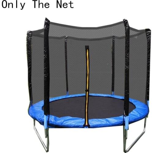 8Ft Trampoline Enclosure Durable Safe Nylon Trampoline Protection Net for Outdoor Children Injury Prevention Fitness Equip