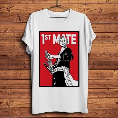 Swordsman Roronoa Zoro funny anime t shirt men white short sleeve homme casual tshirt unisex anime ONE PIECE streetwear tee