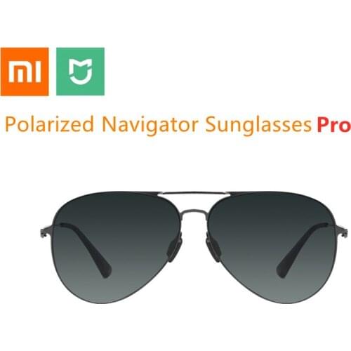 Xiaomi Mijia Polarized Navigator Sunglasses Pro Block UV anti-glare Stainless steel ultra-thin frame Aviator Sunglasses Outdoor