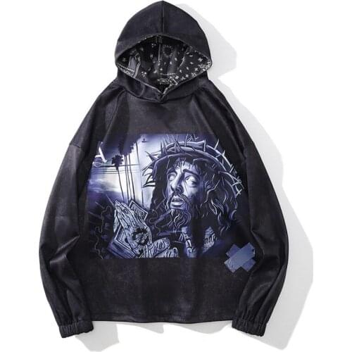 Goethe religious Style Hoodie Sweatshirt Fashion Man Hip Hop Hoody Mens Sweatshirt Unisex Casual Print Cool Oversize Hoodie