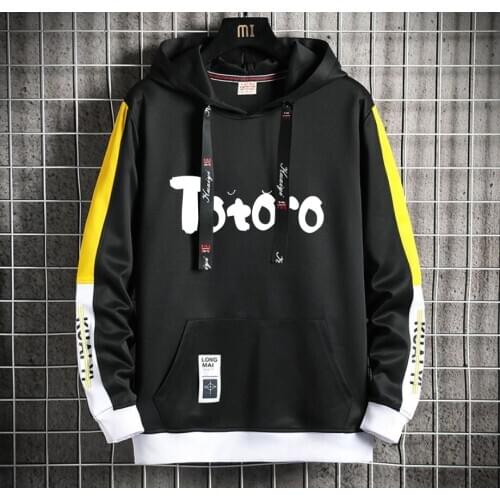 Anime My Neighbor Totoro Hoodie Casual Fake Two-Piece jacket coat teenagers Popular Harajuku Hoodeds Pullover Streetwear