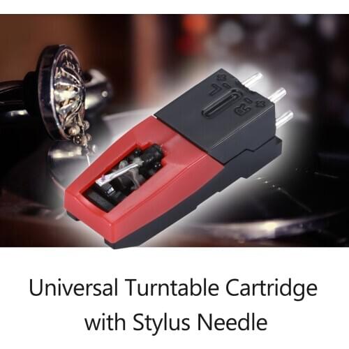 Universal Turntable Phonograph Cartridge with Stylus Needle for Vinyl Record Player Accessory Replacement