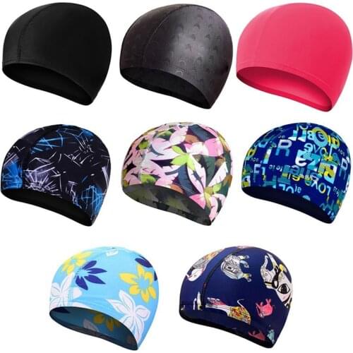 Adults Kids Swimming Caps Men Women Long Hair Waterproof Swim Pool Cap Ear Protect Large Natacion Badmuts Silicone Diving Hat