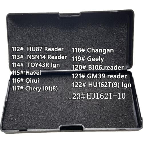 112-122 2020 NEW LiShi 2 in 1 tool HU87 NSN14 GM39 reader TOY3R Ign B106 GM39 Havel Qirui Chery Changan Geely HU162T Ign tools