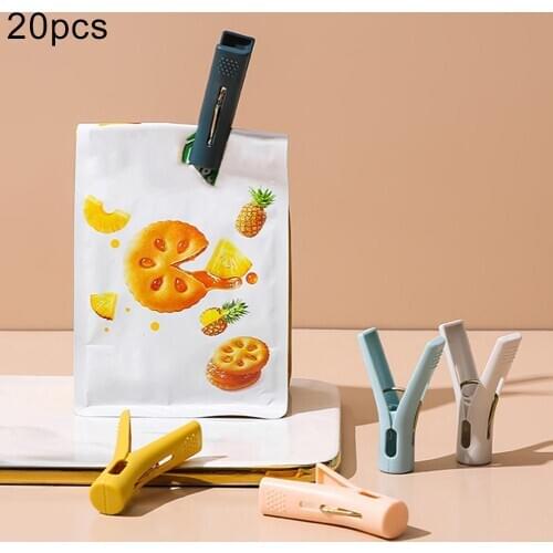 20Pcs Mixed Color Windproof Clothes Peg Laundry Towel Underwear Socks Clothespin Drying Clips Paper Photo Hanging Spring Clips