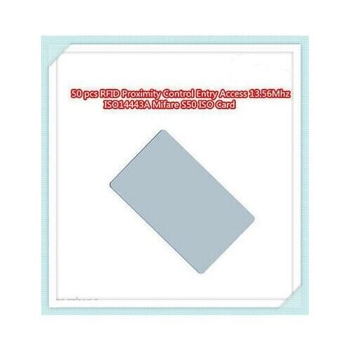 50pcs RFID Proximity Control Entry Access 13.56Mhz ISO14443A MF S50 ISO Card