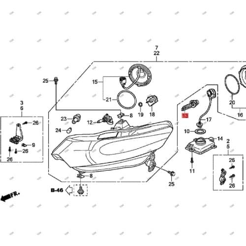 Car Lamp holder Rear inner tail lamp holderhon daa cur a Light stand Headlight high beam bulb Headlamp socket