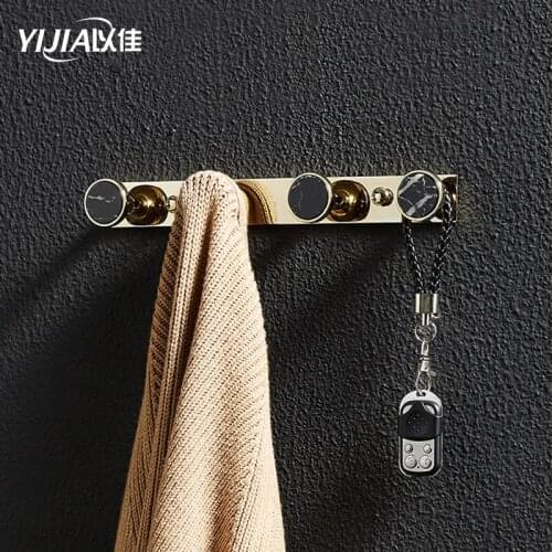 Household row hook clothes on the door wall-mounted bathroom porch coat hook on the bathroom