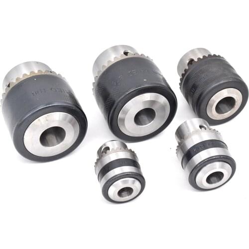1pcs keys drill chuck B10 B12 B16 B18 0.6-6MM 1-10MM 1.5-13MM 3-16MM 1-16MM light duty collet chuck for CNC drilling machine