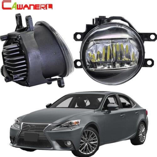 Cawanerl Car 4000LM Fog Light LED Bulb Daytime Running Light White 12V Styling For Lexus IS-F IS F 2008 2009 2010 2011 2012 2013