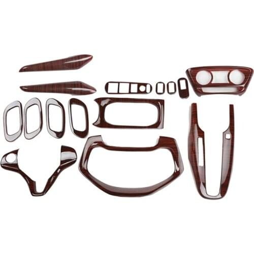 Imitation Wood Cup Dashbaord Window Door Handle Steering Wheel Decorated Mouldings Frame For Honda XRV 2015 16 17 CAA293A