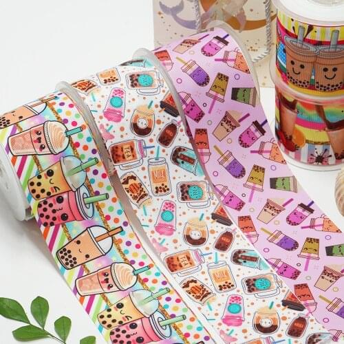 DIY Cartoon Dessert Printed Grosgrain Ribbon For Craft Supplies Sewing Accessories 5 Yards, Planar Resins Mold 10 Pieces. 50692