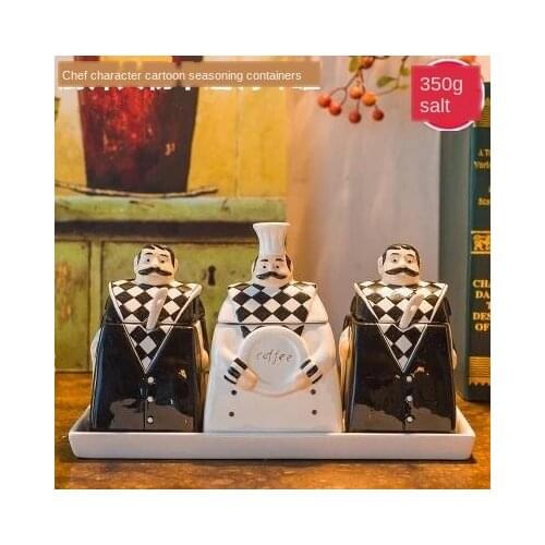 29.5cm Resin Chef Double-Layer Paper Towel Holder Figurines Creative Home Cake Shop Restaurant Crafts Decoration Ornament