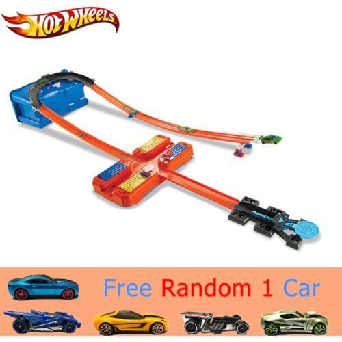 Hot Wheels Car Track Playing Set Plastic Multifunctional Storage Box Kid Toys Hotwheels Model DWW95 For Children Birthday Gift