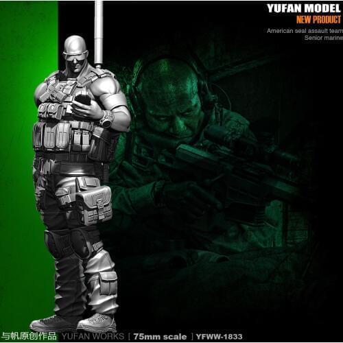 Yufan Model 1/35 Figure Model Kit U.s. Sniper Resin Soldier YFWW35-1833