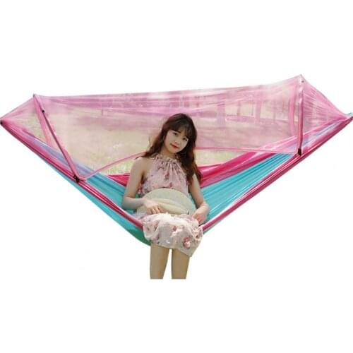 Mosquito Net Hammock High Strength Mosquito Net Polyester Camping Hanging Bed for Travel Hammock With Mosquito Net