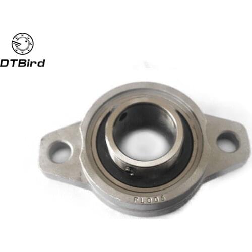 1pc or 2pcs Fl001 FL005 KFL001 KFL005 Zinc Alloy 25mm Pillow Block Bearing Flange Block Bearing