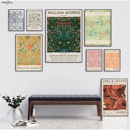 William Morris Poster Canvas Painting Vintage Retro Aesthetic Wall Art Scandinavian Posters And Prints Living Room Home Decor