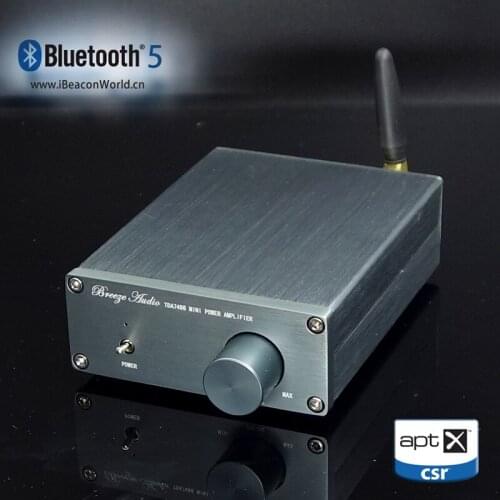 Size (mm) : W90 H35 L108 Titanium version of the TDA7498E bluetooth 5.0 digital amplifier 160WX2 high-power ultra TPA3116